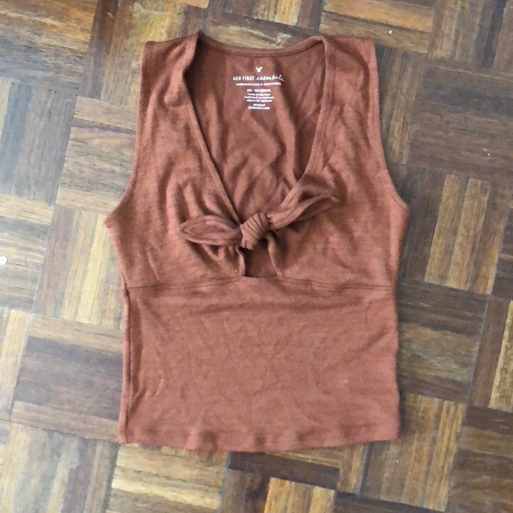 Tie front top